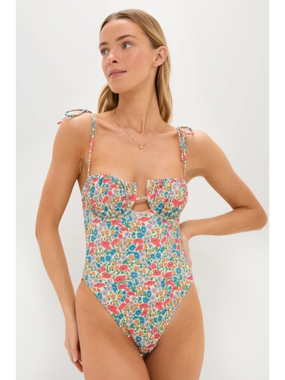 MONTCE Petal One Piece Florencia Floral Size Small NWT